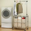 3-Bag Laundry Sorter with Hanging Bar