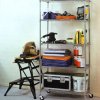 Commercial wire kitchen shelves unit on wheels