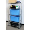 5-Tier Wire Shelving with Wheels 24x36x72