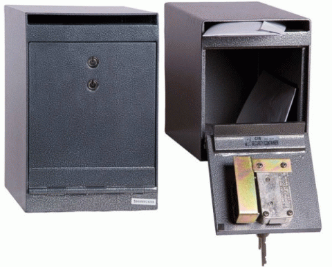 HDS-03K Under Counter Donation Safe - Small Drop Safe - Click Image to Close