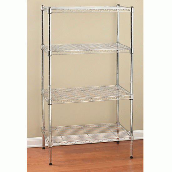 22.5-Inch by 13.25-Inch by 21-Inch 2-Tier Stackable Shelf, Chrom - Click Image to Close