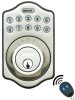 Silver Electronic Key-less Deadbolt lock 6 Users w Remote