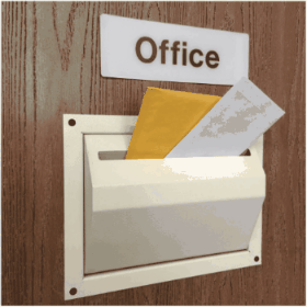 Through The Door Office Drop Mail Box Safe WSR-162 - Click Image to Close