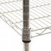 5-Tier NSF Steel Wire Shelving on Wheels, 18x24x72