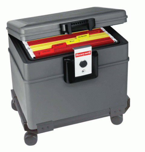 Honeywell Waterproof Fire Protector File Safe with Wheels - Click Image to Close