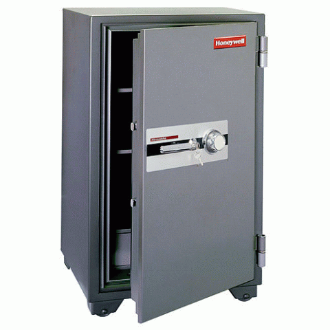 Honeywell Large 5.9 Cu. Ft. Combination 2 Hours Fire Proof Safe - Click Image to Close