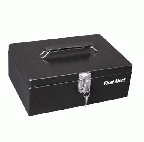 First Alert 3020F Steel Cash Box - Click Image to Close