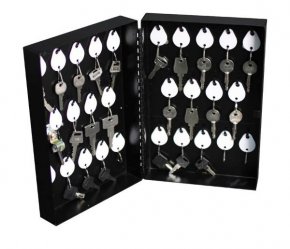 First Alert 3060F Steel Wall Mount Key Cabinet Valet Parking