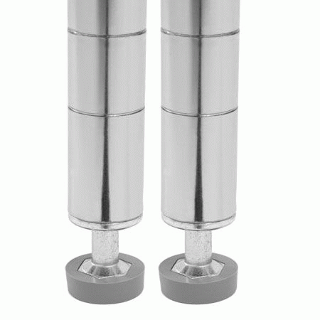 Wire Shelving Poles One Inch Diameter (2 PK) - Click Image to Close