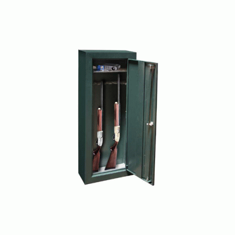 Wall Gun Safe First Alert 6710F Protector 8-Gun Cabinet - Click Image to Close