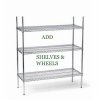 Stainless Steel Shelving Unit 54 H x 48 W x 18 D