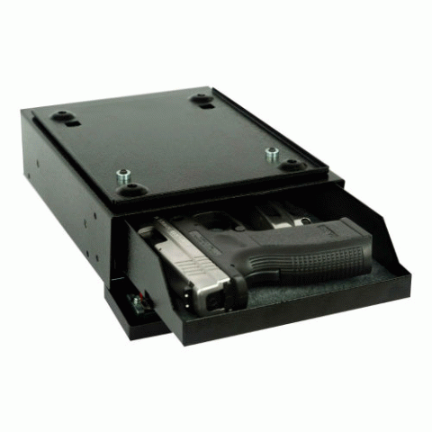 V-Line Under Desk Safe Security Box with Quick Release - Click Image to Close