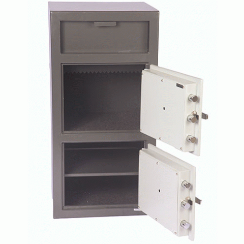 B-Rated Double Dial Door Depository Safe FDD-4020CC - Click Image to Close