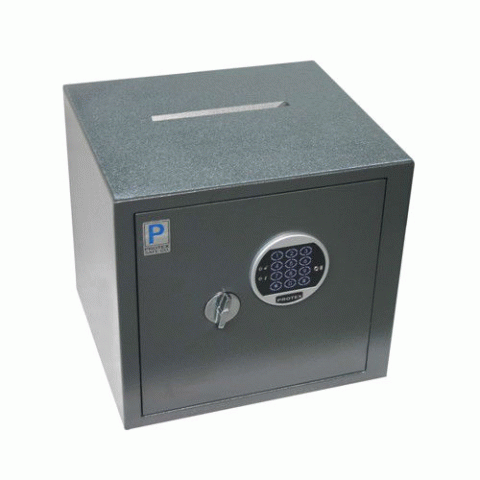 Large Donation Box with Envelope Slot Drop Safe HD-34C - Click Image to Close