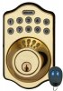Brass Electronic Key-less Deadbolt lock 6 Users w Remote