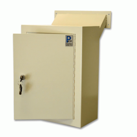 Wall-Mount Letter Locking Drop Box with Chute MDL-170 - Click Image to Close