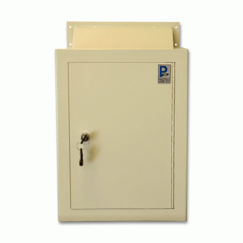 Wall-Mount Letter Locking Drop Box with Chute MDL-170 - Click Image to Close