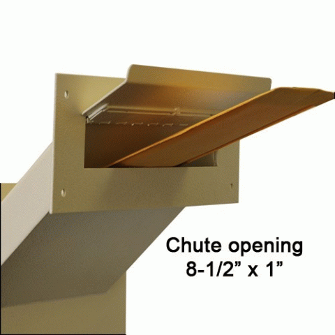 Thru the Wall Drop Box Adjustable Chute Protex WDC-160 - Click Image to Close