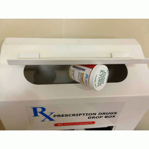 Medication Safe - RX Prescription Drug Drop Box RX-164 - Click Image to Close