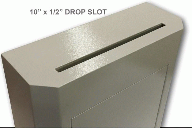 Wall-Mount Envelope Drop Box with Key Lock SDL-400K - Click Image to Close