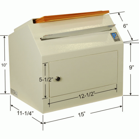 Desktop-Wall-Mount Locking Payment Drop Box SDL-500 - Click Image to Close