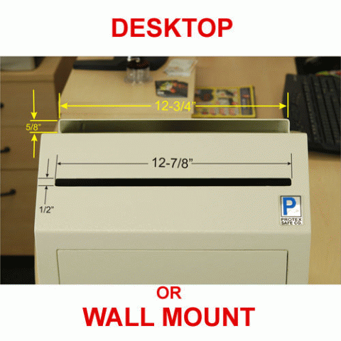 Desktop-Wall-Mount Locking Payment Drop Box SDL-500 - Click Image to Close