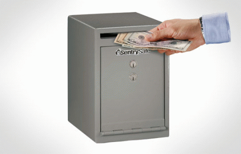 Sentry Undercounter Money Deposit Safe UC-025K - Click Image to Close