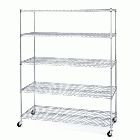 Commercial Wide NSF Restaurant/Garage wire shelving - Click Image to Close