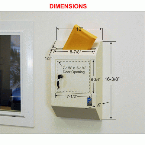 Payment Drop Box WDB-110/WDB-110E Wall Mount - Click Image to Close