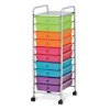 10-Drawer Organizer Cart - Pearlized Multi-Color