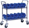 Complete 3 Shelf Cart with Bins